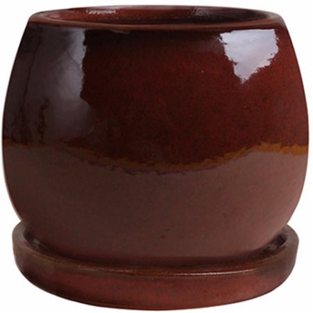 PERFECT 8 in. Red Artisan Pot PG2157630